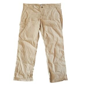 Unionbay UB Tech Classic Fit Pants Mens 42x30 Khaki Tan Nylon Stretch Hiking
